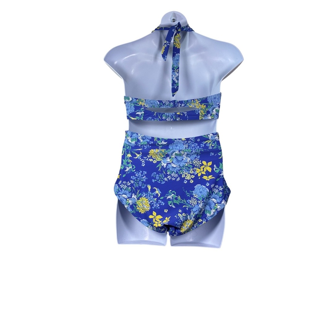 Adore Me Bikini XL NEW 38DD top 1X bottom Swimsuit two piece floral beach pool - Picture 3 of 7